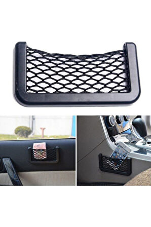 Oto Cep Telefonu Ve Malzeme Filesi Araç Içi Fileli Ceplik Malzeme Filesi