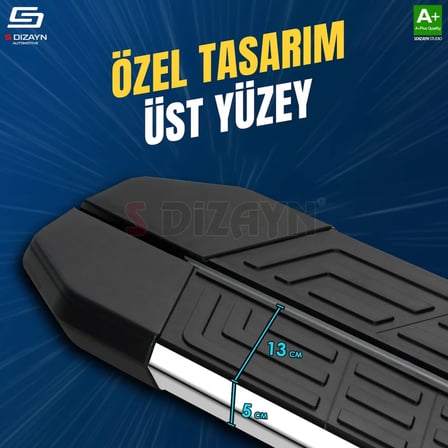 S-Dizayn Fiat Ulysse Uzun Şase NewLine Krom Yan Basamak 243 Cm 2022 Üzeri A+ Kalite