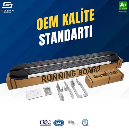 S-Dizayn Opel Zafira Life Uzun Şase NewLine Aluminyum Yan Basamak 243 Cm 2020 Üzeri A+ Kalite
