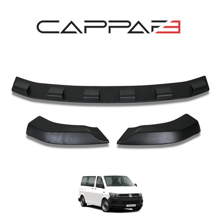Volkswagen Transporter T6 2015-2020 Yıl Aralığı Uyumlu Ön Difüzör 3 Parça