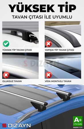 S-Dizayn Suzuki İgnis HB S-Bar Atlas V1 Ara Atkı Tavan Taşıyıcı Barı Gri 120 Cm 2016 Üzeri A+ Kalite