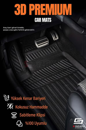S-Dizayn Cupra Terramar 3D Pro Havuzlu Paspas ve Alt Bagaj Havuzu Seti (2'li SET) 2024 Üzeri A+ Kalite