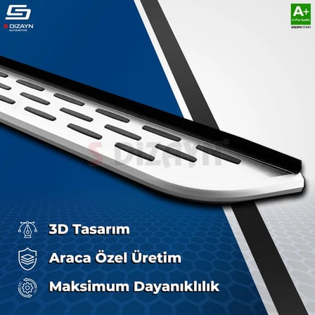 S-Dizayn Citroen C5 Aircross 2 Hybrid Benzinli OEM Still Pro V1 Aluminyum Yan Basamak 193 Cm 2025 Üzeri A+ Kalite