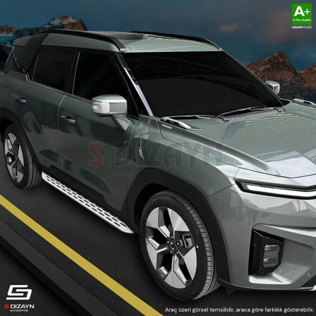 S-Dizayn Citroen C5 Aircross 2 Hybrid Benzinli OEM Still Pro V1 Aluminyum Yan Basamak 193 Cm 2025 Üzeri A+ Kalite