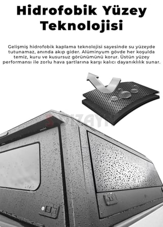 SDX VW Amarok Aluminyum Pro Camlı Kabin 2023 Üzeri