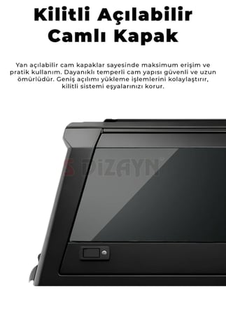 SDX Isuzu D-Max Aluminyum Pro Camlı Kasa Kabin 2019 Üzeri