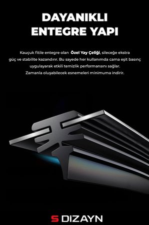 S-Dizayn Renault Megane 3 Ön Cam Silecek Seti 2009-2016 Premium Araca Özel 60-40 Cm  A+ Kalite