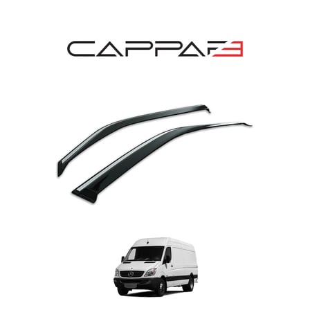 Mercedes Sprinter 2006-2012 Yıl Aralığı Uyumlu Cam Rüzgarlığı 2 Parça Kromlu