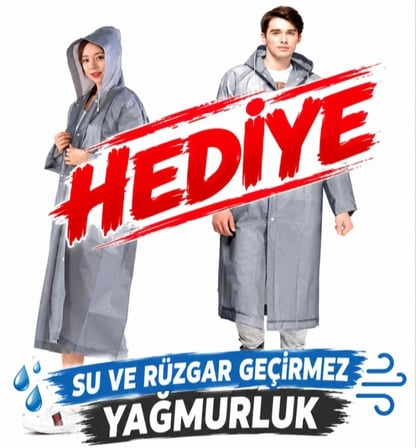 Tam Otomatik Şemsiye - Ekose Desenli - Telleri Yay Destekli - 1. Kalite - 100 cm Çap - Eva Su Geçirmez Yağmurluk Hediyeli