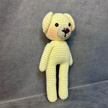 Uretti - Esra 6723 - El Örgüsü Amigurumi Oyuncak Ayı - 21 x 10 cm