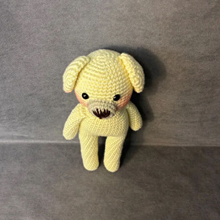 Uretti - Esra 6723 - El Örgüsü Amigurumi Oyuncak Ayı - 21 x 10 cm