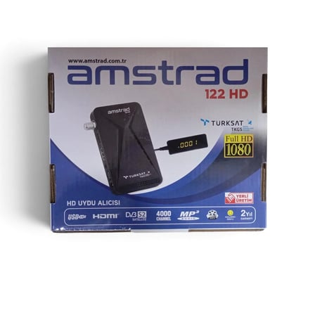 Elma Shop -  Amstrad Mini 122 Hd - Full Hd Uydu Alıcısı - Yeni Sürüm - Tkgs - HDMI - Tak Çalıştır