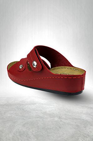 Depi Kadın Ortopedik Yumuşak Taban Günlük Terlik Şık Taşlı Misafir Genç Anne Dışarı & Ev Terliği