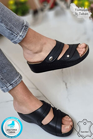 Depi Kadın Ortopedik Yumuşak Taban Günlük Terlik Şık Taşlı Misafir Genç Anne Dışarı & Ev Terliği