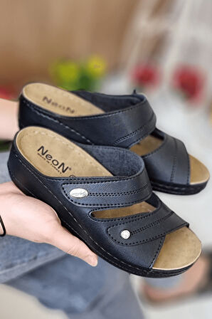 Depi Kadın Ortopedik Yumuşak Taban Günlük Terlik Şık Taşlı Misafir Genç Anne Dışarı & Ev Terliği