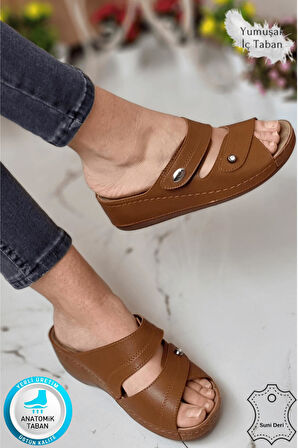 Depi Kadın Ortopedik Yumuşak Taban Günlük Terlik Şık Taşlı Misafir Genç Anne Dışarı & Ev Terliği