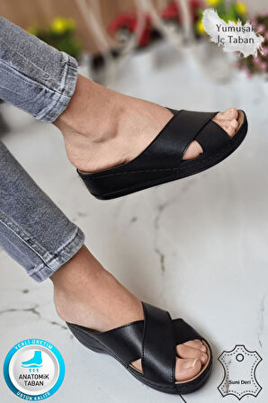 Desy Kadın Ortopedik Taban Şık Konfor Modeli Günlük Terlik Genç Anne Ev Dışarı Terliği