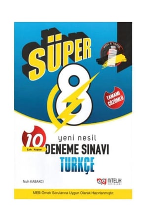 NİTELİK 8 TÜRKÇE SÜPER 10 DENEME