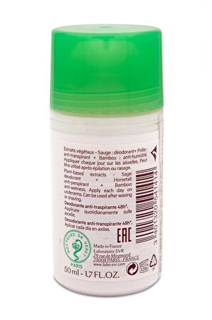 Svr Spirial Antiperspirant Roll-On Deodorant 50 ml