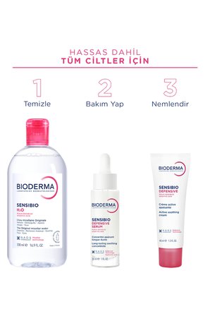 Bioderma Sensibio H2O Micellar Makyaj Temizleme Suyu 2'li Set Hassas ve Tüm Ciltler Yüz ve Göz Çevresi 500ml