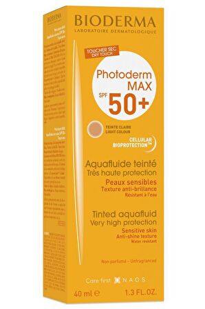 Bioderma Photoderm Max 50+ Faktör Matlaştırıcı Hassas Ciltler İçin Renkli Yüz Güneş Koruyucu Krem 40 ml