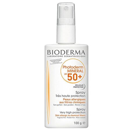 Bioderma Photoderm Mineral 50+ Faktör Hassas Ciltler İçin Renksiz Güneş Koruyucu Sprey 100 ml