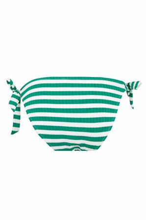 DeFacto Fall in Love Regular Fit Çizgili Ribana Bikini Alt B0384AX23HSGN232
