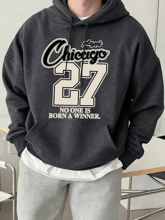 Chicago Oyuncuları Numarası 27 Baskılar Erkekler Hoody Yumuşak Polar Tişörtü Hip Hop Sokak Gi