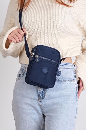 ROSA Krinkıl Kumaş Unisex Çapraz Çanta