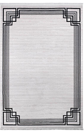 Vivaldi Art Deco 1011 Siyah Serisi Akrilik Salon Oturma Yatak Odası Halısı