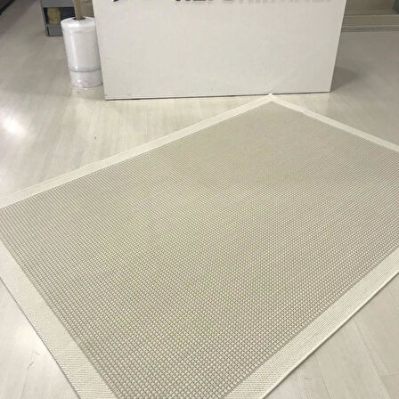 Halıcı Mustafa Jüt Sisal Halı 9427 Bej Krem Serisi Salon Oturma Yatak Odası Halısı