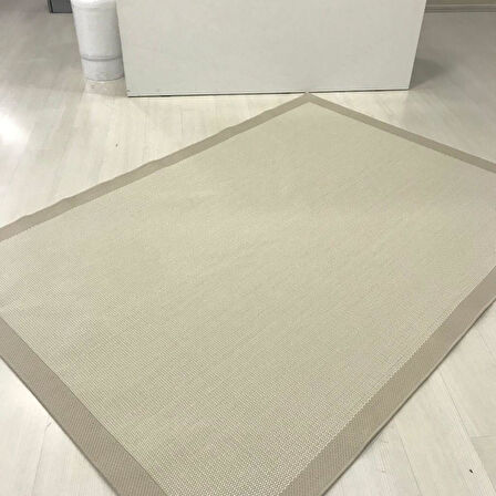 Halıcı Mustafa Jüt Sisal Halı 9327 Bej Serisi Salon Oturma Yatak Odası Halısı