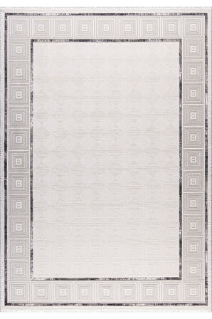 Pastel Halı Bianca 31466A Gri Serisi Akrilik Salon Oturma Yatak Odası Halısı