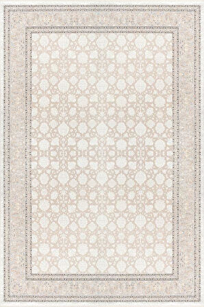 Pastel Halı Rönesans 76208 075 Bej Krem Viskon Akrilik Salon Oturma Yatak Odası Halısı