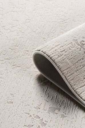 Pastel Halı Kratos 75972-30 Gri Akrilik Salon Oturma Yatak Odası Halısı