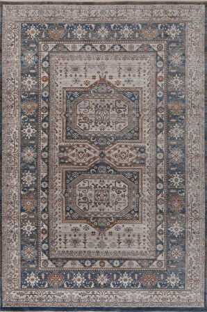 Gabardin Halı 7/24 Serisi 1481 Mavi Salon Oturma Yatak Odası Halısı
