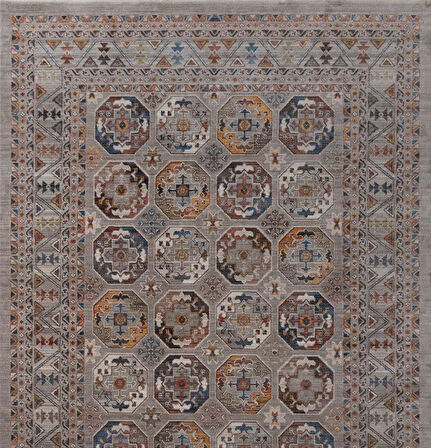 Gabardin Halı 7/24 Serisi 1569 Gri Salon Oturma Yatak Odası Halısı