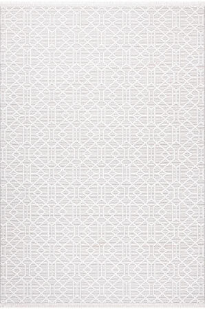 Pastel Halı Zena 416A Krem Gri Serisi Akrilik Salon Oturma Yatak Odası Halısı
