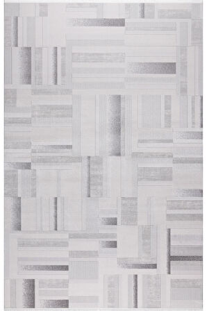 Pastel Halı Keops D169B Krem Gri Akrilik Salon Oturma Yatak Odası Halısı