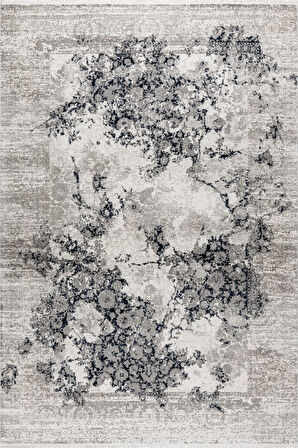 Pastel Halı Kratos 75974-30 Gri Akrilik Salon Oturma Yatak Odası Halısı