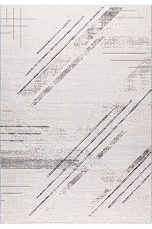 Pastel Halı Bianca 31480A Gri Serisi Akrilik Salon Oturma Yatak Odası Halısı