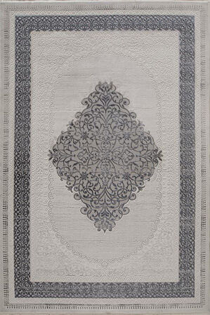 Gabardin Halı Jade 7023 Gri Serisi Triko Akrilik Salon Oturma Yatak Odası Halısı