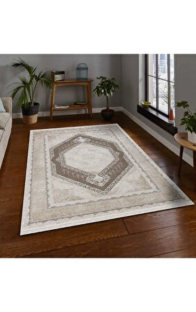 Merinos Halı Rodin 19769 080 Serisi Akrilik Salon Oturma Yatak Odası Halısı