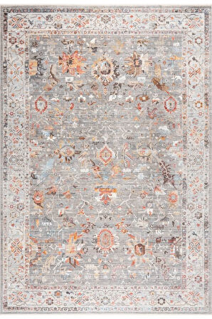 Pastel Halı Discovery 1513A Gri Pembe Salon Oturma Yatak Odası Halısı