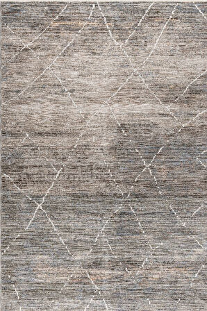 Pastel Halı Petra E008A Krem Gri Salon Oturma Yatak Odası Halısı