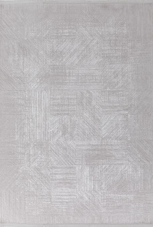 Gabardin Halı Moss 5004 Gri Kemik Serisi Triko Akrilik Salon Oturma Yatak Odası Halısı