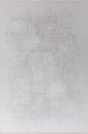 Gabardin Halı Moss 5005 Kemik Gri Serisi Triko Akrilik Salon Oturma Yatak Odası Halısı