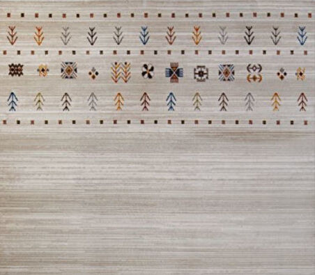 Gabardin Halı 7/24 Serisi 1127 Kemik Salon Oturma Yatak Odası Halısı