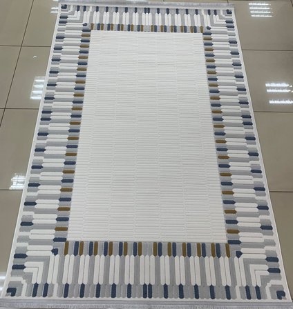 Bünyan Halı Twist LT506 Gri Mavi Serisi Oturma Salon Yatak Çocuk Odası Halısı