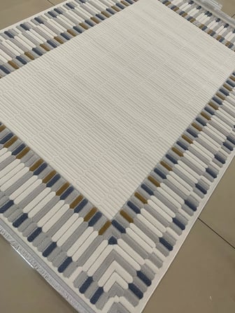 Bünyan Halı Twist LT506 Gri Mavi Serisi Oturma Salon Yatak Çocuk Odası Halısı